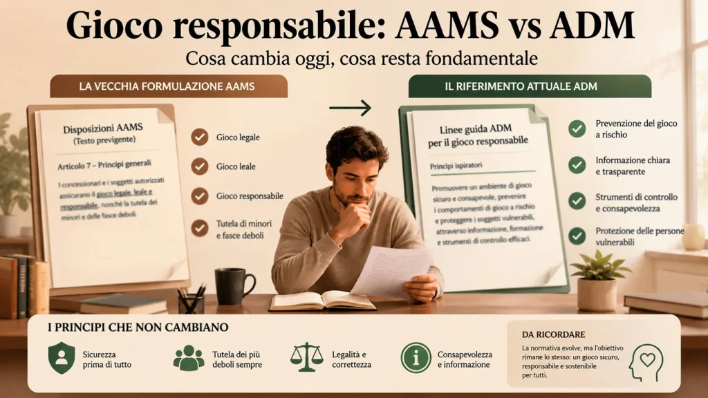 Schema editoriale che distingue il termine AAMS dal riferimento ADM
