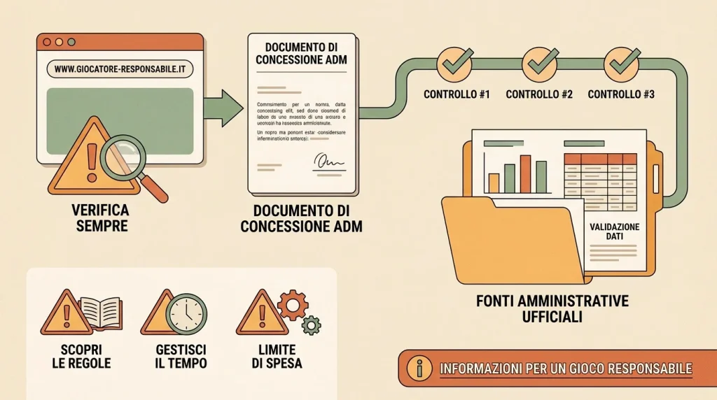 Percorso di controllo con dominio, dati visibili e fonti ADM